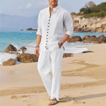 Ensemble deux pièces léger de loisirs pour homme