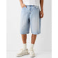Short en jean décontracté pour homme, à jambes larges