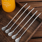 🥤🛒 -50% ! ☕Paille-Cuillère 2-en-1 en Acier Inoxydable 304 – Filtre Intégré, Démontable & Écologique.