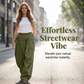 Pantalon lanterne ample à plis