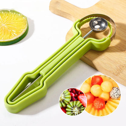 📢📢Achetez-en 1，obtenez-en 1 gratuit !! ⏰Kit 3-en-1 d'ustensiles en acier inoxydable pour découper des boules de melon