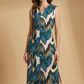👗👗Robe longue sans manches à col en V pour femme, avec fente sur le côté