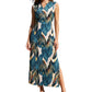 👗👗Robe longue sans manches à col en V pour femme, avec fente sur le côté
