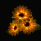 Lampes solaires de jardin étanches en forme de tournesol