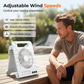 Ventilateur d'extérieur à double alimentation avec panneau solaire et lumière