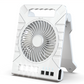 Ventilateur d'extérieur à double alimentation avec panneau solaire et lumière