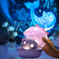 Veilleuse projecteur d'étoiles rotative rechargeable