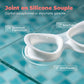 Lunettes de natation anti-buée vision large avec bouchons d'oreilles
