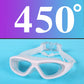 Lunettes de natation anti-buée vision large avec bouchons d'oreilles