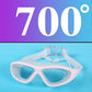 Lunettes de natation anti-buée vision large avec bouchons d'oreilles