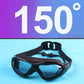 Lunettes de natation anti-buée vision large avec bouchons d'oreilles