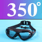 Lunettes de natation anti-buée vision large avec bouchons d'oreilles