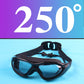 Lunettes de natation anti-buée vision large avec bouchons d'oreilles