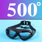 Lunettes de natation anti-buée vision large avec bouchons d'oreilles