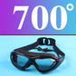 Lunettes de natation anti-buée vision large avec bouchons d'oreilles