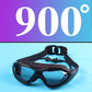 Lunettes de natation anti-buée vision large avec bouchons d'oreilles