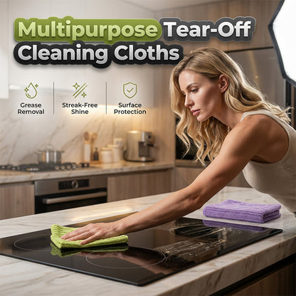 🧼50 % DE RÉDUCTION – PROMOTION EXCEPTIONNELLE – Plus de 50 000 exemplaires vendus ! ✨ Rouleau de chiffons de nettoyage réutilisables et détachables polyvalents