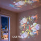 Projecteur LED rotatif à effet dynamique