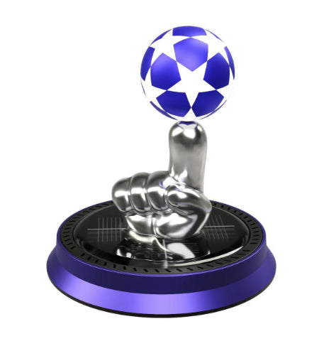 Nouveau parfum solaire créatif pour voiture, doigt de football rotatif solaire