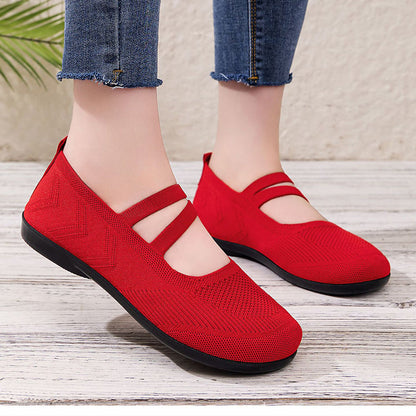 ⏰ Dernière chance ! 50 % de réduction sur les fins de série ! Ballerines Fly Knit respirantes pour femmes