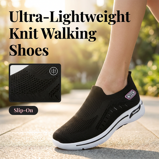 Chaussures de marche en tricot respirant pour femme
