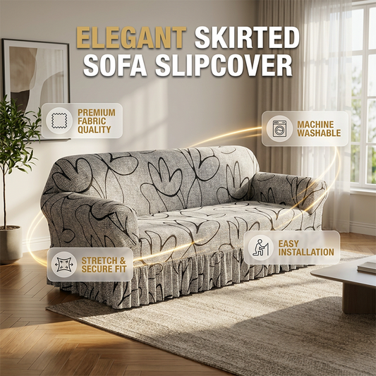 🛋️50% DE RÉDUCTION !🧵 Housses de canapé universelles extensibles – Tissu élastique, fixation antidérapante🌿🏠