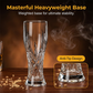 Élégante chope à bière en verre gravé, verre à bière artisanale en cristal