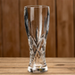 Élégante chope à bière en verre gravé, verre à bière artisanale en cristal