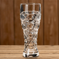 Élégante chope à bière en verre gravé, verre à bière artisanale en cristal