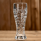 Élégante chope à bière en verre gravé, verre à bière artisanale en cristal