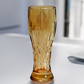 Élégante chope à bière en verre gravé, verre à bière artisanale en cristal