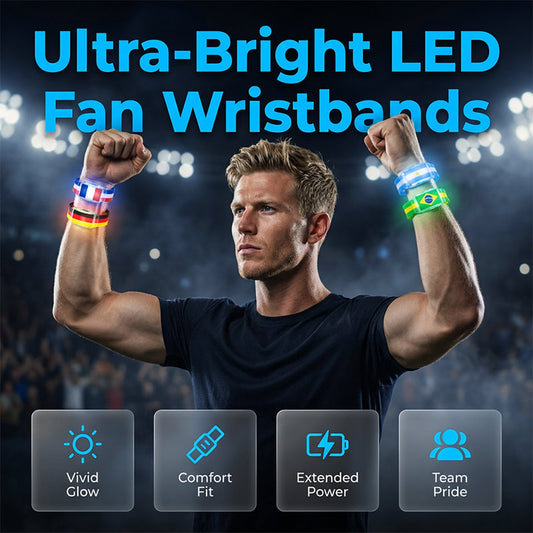 Bracelet d'encouragement LED vibrant