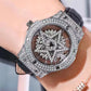 ⌚ PROMO LIMITÉE 50% DE RÉDUCTION ! 💥 Montre Femme Cadran Strass – Cuir, Étanche 30M, Fermoir Réglable ✨