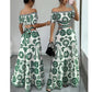 🌺🌴🍹 OFFRE LIMITÉE 50% DE RÉDUCTION! Robe de Resort Imprimé Daisy à Épaules Dénudées et Découpe à la Taille pour Femme – Silhouette Fluide, Charme Floral, Légère & Aérée – Parfaite pour Vacances à la Plage, Croisières & Escapades Estivales ☀️🌸