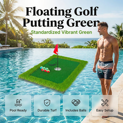 Green de golf flottant portable