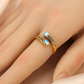 💍🔥 -50% ! Bague Vintage Ajustable Ouverte Zircon Goutte – Filigrane Floral Antique Élégance Rétro Quotidien Événements, Double Zircon Éclat Irisé Mystique Captivant, Cuivre Léger Sans Irritation · 5 Motifs ✨