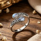💍🔥 -50% ! Bague Vintage Ajustable Ouverte Zircon Goutte – Filigrane Floral Antique Élégance Rétro Quotidien Événements, Double Zircon Éclat Irisé Mystique Captivant, Cuivre Léger Sans Irritation · 5 Motifs ✨