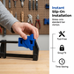 Adaptateur de pince d'angle pour pinces de barre à prise rapide