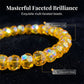 Bracelet artisanal en perles de cristal élastiques, bijou sur le thème marin