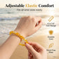 Bracelet artisanal en perles de cristal élastiques, bijou sur le thème marin