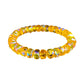 Bracelet artisanal en perles de cristal élastiques, bijou sur le thème marin