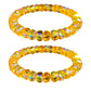Bracelet artisanal en perles de cristal élastiques, bijou sur le thème marin