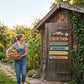 Panneau décoratif mural rustique en bois pour jardin