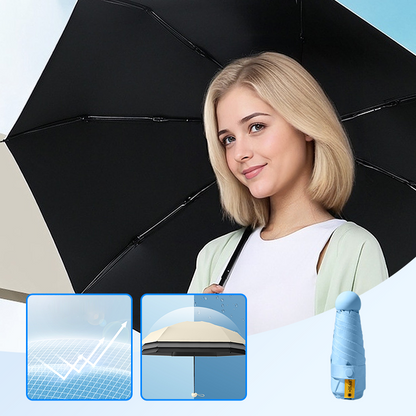 Parapluie pliable compact de protection UV