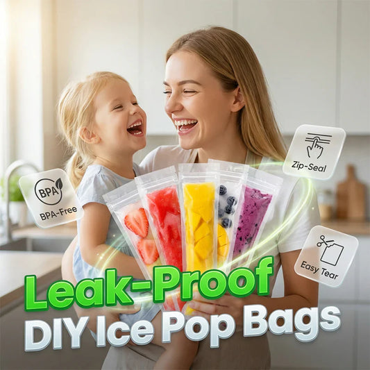 ⌛Offre Limitée – Sachets à glace maison refermables DIY pour des gourmandises saines