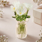 ⏳ VENTE FLASH ! ✨ Mini bouquet en verre | Cadeau élégant 🎀 | Hauteur env. 6 cm | MOITIÉ PRIX 🎉