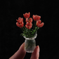 ⏳ VENTE FLASH ! ✨ Mini bouquet en verre | Cadeau élégant 🎀 | Hauteur env. 6 cm | MOITIÉ PRIX 🎉