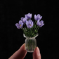 ⏳ VENTE FLASH ! ✨ Mini bouquet en verre | Cadeau élégant 🎀 | Hauteur env. 6 cm | MOITIÉ PRIX 🎉
