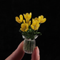 ⏳ VENTE FLASH ! ✨ Mini bouquet en verre | Cadeau élégant 🎀 | Hauteur env. 6 cm | MOITIÉ PRIX 🎉