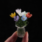 ⏳ VENTE FLASH ! ✨ Mini bouquet en verre | Cadeau élégant 🎀 | Hauteur env. 6 cm | MOITIÉ PRIX 🎉